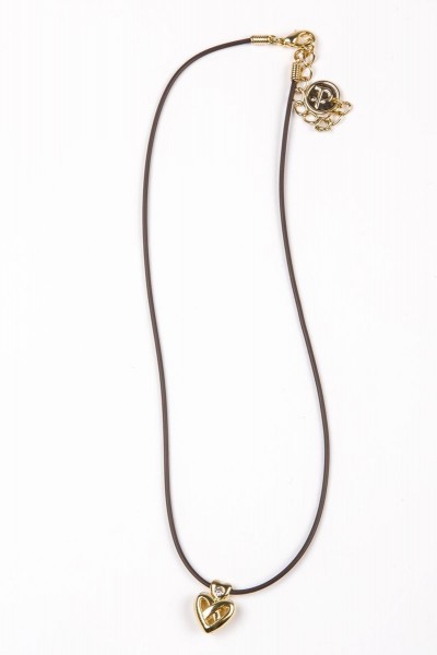Trachtenkette Herz, gold