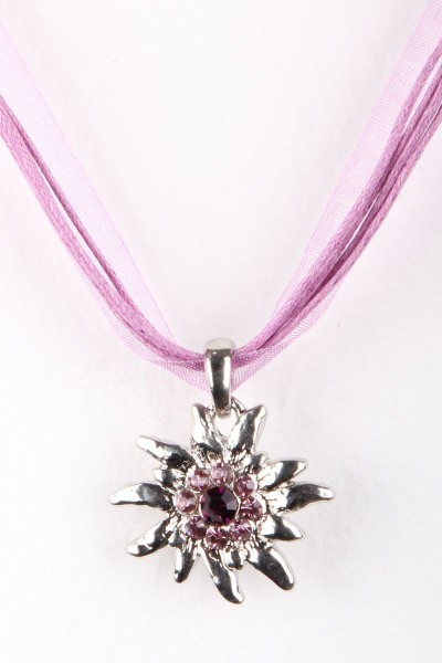 Trachtenkette Edelweiß II, lila