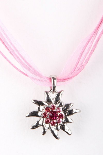 Trachtenkette Edelweiß II, rosa