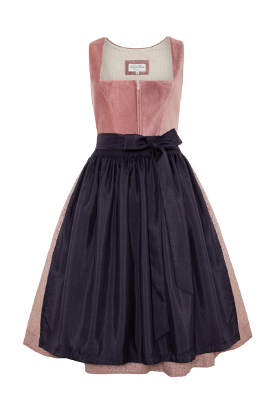 Samt-Dirndl Tania, rose navy