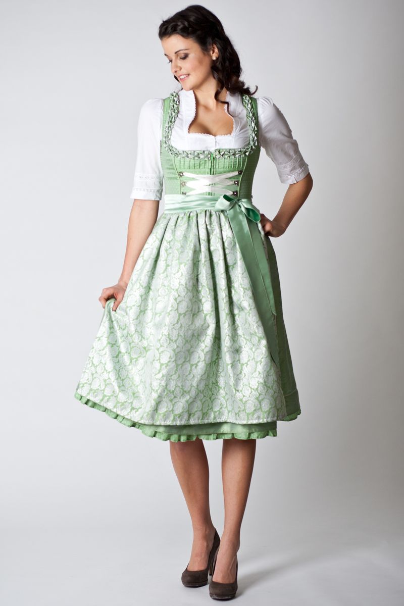 green dirndl